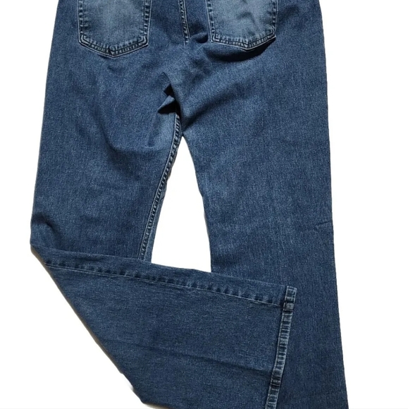 DKNY Denim Jeans Womens Sz 12R 32 X 32 Mid Rise Stretch Boot Cut Blue Made USA - Picture 9 of 9